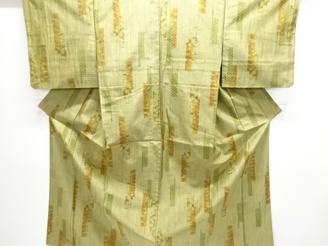 JAPANESE KIMONO / TOKAMACHI TSUMUGI / WOVEN FLOWER